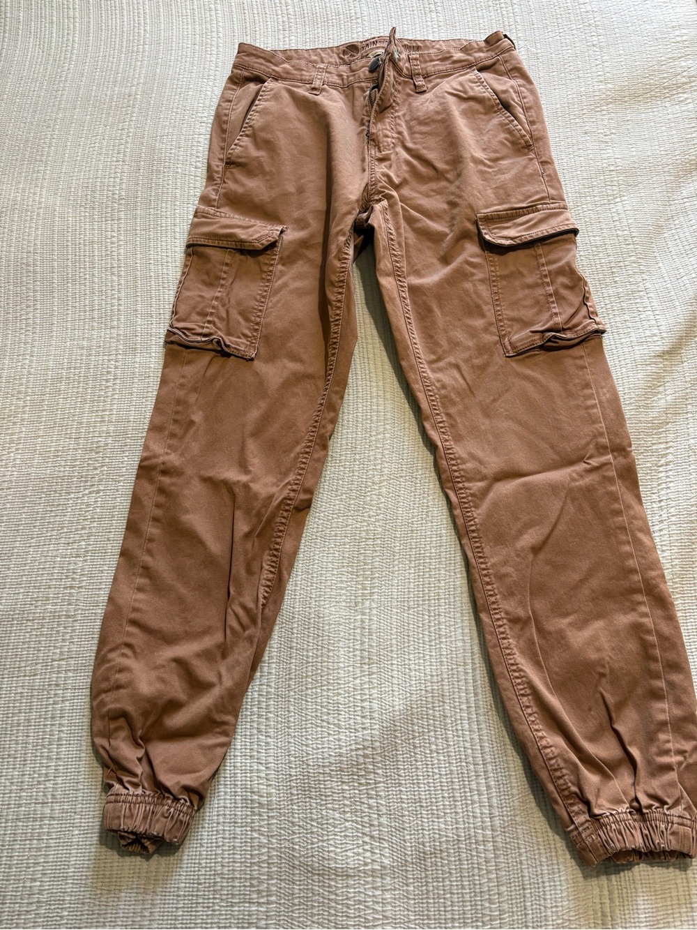 Women's Caramel Cargo Jogger Pants